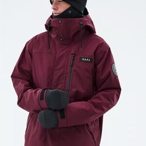 DOPE Men's Deep Red Ski Jacket